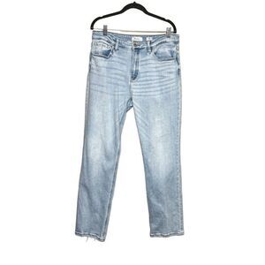 KanCan light wash kurvy straight leg jeans size 31